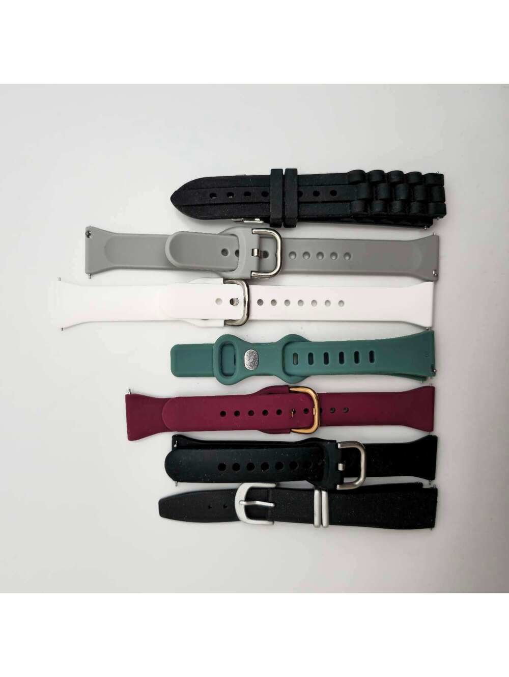 Silicone Watch Band Lot 8 Pieces 19 mm